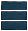 A4038A12 3-Piece Fold Down Rear Seat Loop Carpet Set 1965-68 Mustang Fastback; Dark Blue - image 1