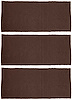 A4038A18 3-Piece Fold Down Rear Seat Loop Carpet Set 1965-68 Mustang Fastback; Dark Saddle - image 1