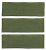 A4038A19 3-Piece Fold Down Rear Seat Loop Carpet Set 1965-68 Mustang Fastback; Moss Green - image 1