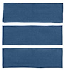 A4038A41 3-Piece Fold Down Rear Seat Loop Carpet Set 1965-68 Mustang Fastback; Medium Blue - image 1