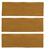 A4038A69 3-Piece Fold Down Rear Seat Loop Carpet Set 1965-68 Mustang Fastback; Medium Saddle - image 1