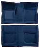 A4040A12 Passenger Area Loop Floor Carpet 1965-68 Mustang Coupe; Dark Blue - image 1