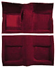 A4040A15 Passenger Area Loop Floor Carpet 1965-68 Mustang Coupe; Maroon - image 1