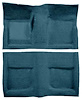 A4040B06 Passenger Area Loop Floor Carpet With Mass Backing 1965-68 Mustang Coupe; Aqua - image 1