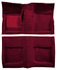A4040B15 Passenger Area Loop Floor Carpet With Mass Backing 1965-68 Mustang Coupe; Maroon - image 1