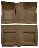 A4040B69 Passenger Area Loop Floor Carpet With Mass Backing 1965-68 Mustang Coupe; Medium Saddle - image 1