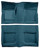 A4042A06 Passenger Area Loop Floor Carpet 1965-68 Mustang Convertible; Aqua - image 1