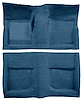 A4042A41 Passenger Area Loop Floor Carpet 1965-68 Mustang Convertible; Medium Blue - image 1