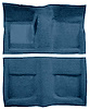 A4042B41 Passenger Area Loop Floor Carpet With Mass Backing 1965-68 Mustang Convertible; Medium Blue - image 1