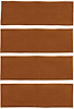 A4043A29 4-Piece Fold Down Rear Seat Nylon Loop Carpet Set 1971-73 Mustang Fastback; Ginger - image 1