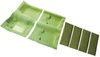 A4043A39 4-Piece Fold Down Rear Seat Nylon Loop Carpet Set 1971-73 Mustang Fastback; Green - image 2