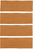 A4043A69 4-Piece Fold Down Rear Seat Nylon Loop Carpet Set 1971-73 Mustang Fastback; Medium Saddle - image 1
