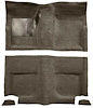 A4044A07 Passenger Area Loop Floor Carpet Set 1965-68 Mustang Fastback; Parchment - image 1