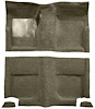 A4044A09 Passenger Area Loop Floor Carpet Set 1965-68 Mustang Fastback; Ivy Gold - image 1