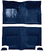 A4044A12 Passenger Area Loop Floor Carpet Set 1965-68 Mustang Fastback; Dark Blue - image 1