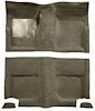 A4044B09 Passenger Area Loop Floor Carpet With Mass Backing 1965-68 Mustang Fastback; Ivy Gold - image 1