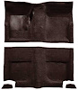 A4044B30 Passenger Area Loop Floor Carpet With Mass Backing 1965-68 Mustang Fastback; Dark Brown - image 1