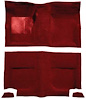 A4044B49 Passenger Area Loop Floor Carpet With Mass Backing 1965-68 Mustang Fastback; Emberglow - image 1