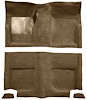 A4044B69 Passenger Area Loop Floor Carpet With Mass Backing 1965-68 Mustang Fastback; Medium Saddle - image 1