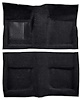 A4045A01 Passenger Area Nylon Loop Floor Carpet Set 1965-68 Mustang Coupe; Black - image 1