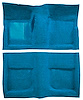 A4045A31 Passenger Area Nylon Loop Floor Carpet Set 1965-68 Mustang Coupe; Light Blue - image 1