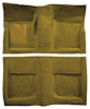 A4045A69 Passenger Area Nylon Loop Floor Carpet Set 1965-68 Mustang Coupe; Medium Saddle - image 1