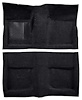 A4045B01 Passenger Area Nylon Loop Floor Carpet Set With Mass Backing 1965-68 Mustang Coupe; Black - image 1