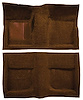 A4045B49 Passenger Area Nylon Loop Floor Carpet Set With Mass Backing 1965-68 Mustang Coupe; Emberglow - image 1