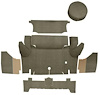 A4046A09 Loop Trunk Carpet Set With Boards 1964-66 Mustang Coupe; Ivy Gold - image 1