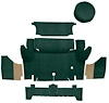 A4046A13 Loop Trunk Carpet Set With Boards 1964-66 Mustang Coupe; Dark Green - image 1