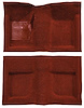 A4047A49 Passenger Area Nylon Loop Floor Carpet Set 1965-68 Mustang Convertible; Emberglow - image 1