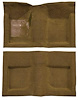 A4047A69 Passenger Area Nylon Loop Floor Carpet Set 1965-68 Mustang Convertible; Medium Saddle - image 1