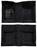 A4047B01 Passenger Area Nylon Loop Carpet Set With Mass Backing 1965-68 Mustang Convertible; Black - image 1