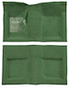 A4047B19 Passenger Area Nylon Loop Carpet Set With Mass Backing 1965-68 Mustang Convertible; Moss Green - image 1