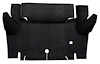 A4048A01 Loop Trunk Floor Carpet 1964-66 Mustang Coupe; Black - image 1
