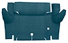A4048A06 Loop Trunk Floor Carpet 1964-66 Mustang Coupe; Aqua - image 1