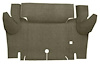 A4048A09 Loop Trunk Floor Carpet 1964-66 Mustang Coupe; Ivy Gold - image 1
