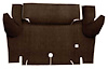 A4048A30 Loop Trunk Floor Carpet 1964-66 Mustang Coupe; Dark Brown - image 1