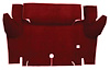 A4048A49 Loop Trunk Floor Carpet 1964-66 Mustang Coupe; Emberglow - image 1