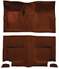 A4049A49 Passenger Area Nylon Loop Floor Carpet Set 1965-68 Mustang Fastback; Emberglow - image 1