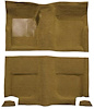 A4049A69 Passenger Area Nylon Loop Floor Carpet Set 1965-68 Mustang Fastback; Medium Saddle - image 1