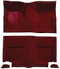A4049B15 Passenger Area Nylon Loop Floor Carpet With Mass Backing 1965-68 Mustang Fastback; Maroon - image 1