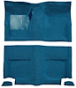 A4049B41 Passenger Area Nylon Loop Floor Carpet With Mass Backing 1965-68 Mustang Fastback; Medium Blue - image 1