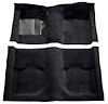 A4051A01 Passenger Area Nylon Loop Carpet 1969-70 Mustang Coupe/Fastback; Black - image 1
