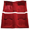 A4051A02 Passenger Area Nylon Loop Carpet 1969-70 Mustang Coupe/Fastback; Red - image 1