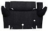 A4052A01 Loop Trunk Floor Carpet 1964-66 Mustang Convertible; Black - image 1