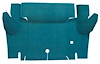 A4052A06 Loop Trunk Floor Carpet 1964-66 Mustang Convertible; Aqua - image 1