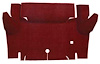 A4052A15 Loop Trunk Floor Carpet 1964-66 Mustang Convertible; Maroon - image 1