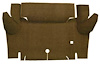 A4052A18 Loop Trunk Floor Carpet 1964-66 Mustang Convertible; Dark Saddle - image 1