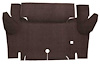 A4052A30 Loop Trunk Floor Carpet 1964-66 Mustang Convertible; Dark Brown - image 1